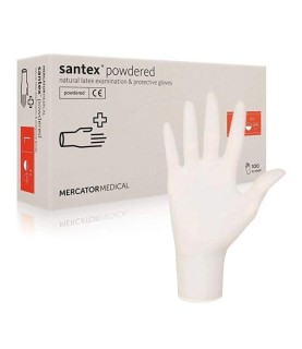 Guanti in lattice con polvere