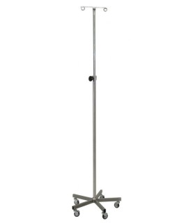 PIANTANA FLEBO AF INOX CM.120 DA PARETE